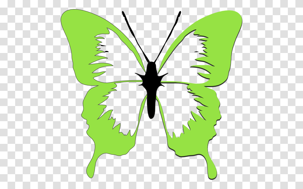 Butterfly Clipart Light Green, Pattern, Leaf, Plant Transparent Png