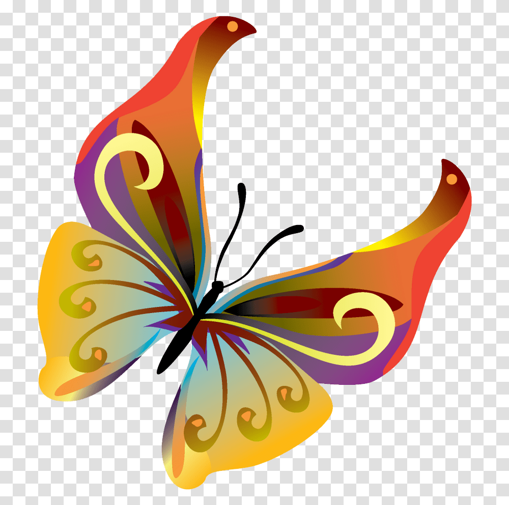 Butterfly Cliparts Orange Moving Butterfly Clipart, Plant, Anther, Flower, Blossom Transparent Png