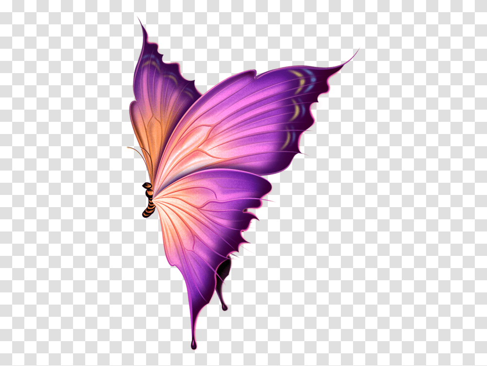 Butterfly Effect For Picsart, Ornament, Pattern, Purple Transparent Png
