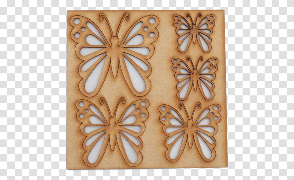 Butterfly Embellishments Set 2 Plywood, Pattern, Bronze, Graphics, Art Transparent Png