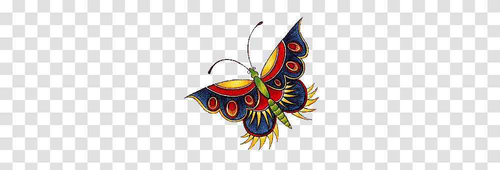 Butterfly Embroidery And Dragonflies, Pattern, Ornament Transparent Png
