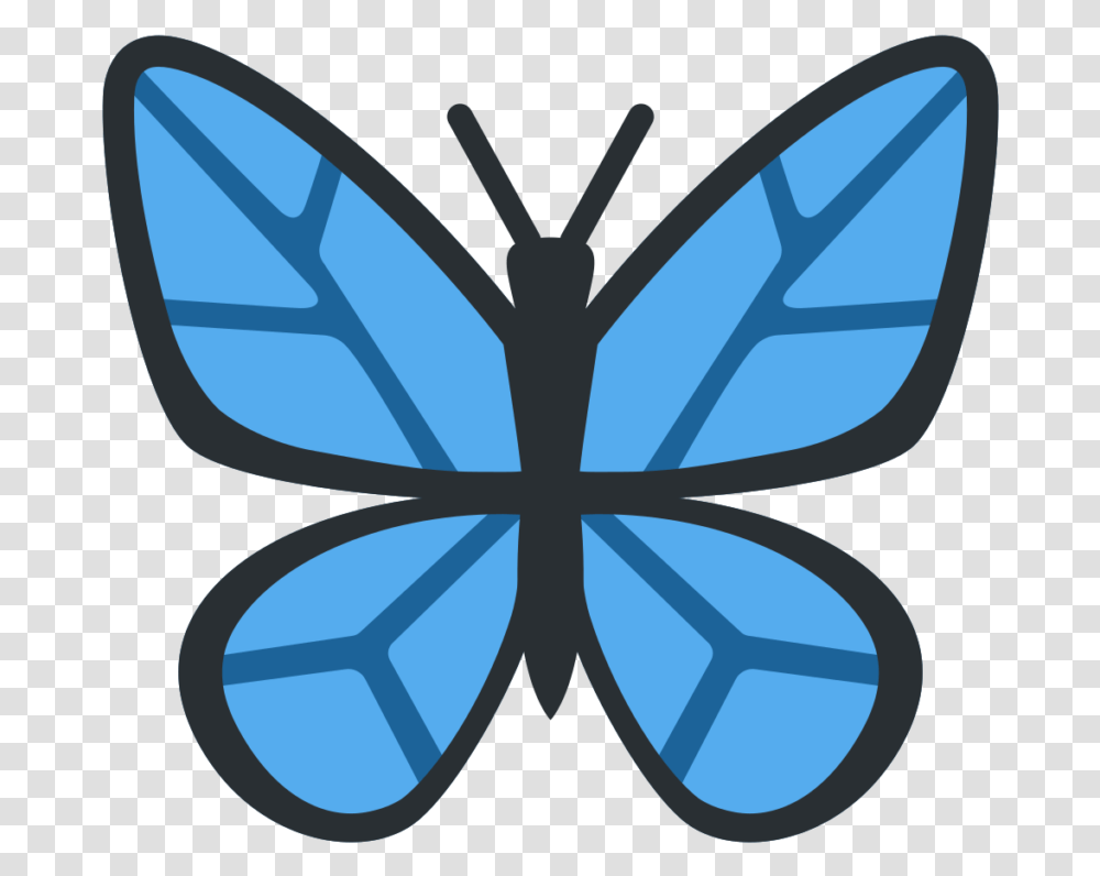 Butterfly Emoji Meaning With Pictures Twitter Butterfly Emoji, Pattern, Ornament, Graphics, Art Transparent Png