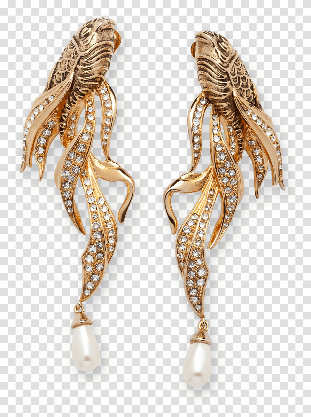 Butterfly Fish Gold Earrings Fish Gold Earrings, Jewelry, Accessories, Accessory, Treasure Transparent Png
