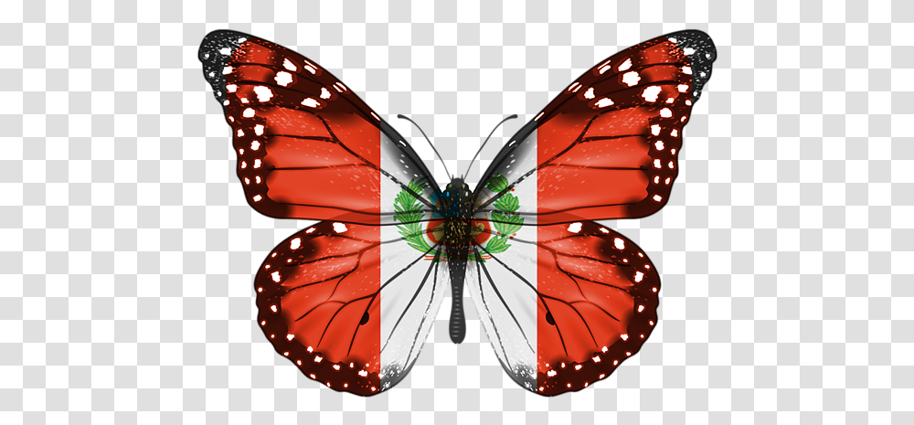 Butterfly Flag Of Peru Duvet Cover Guatemala Butterfly, Ornament, Pattern, Fractal, Art Transparent Png