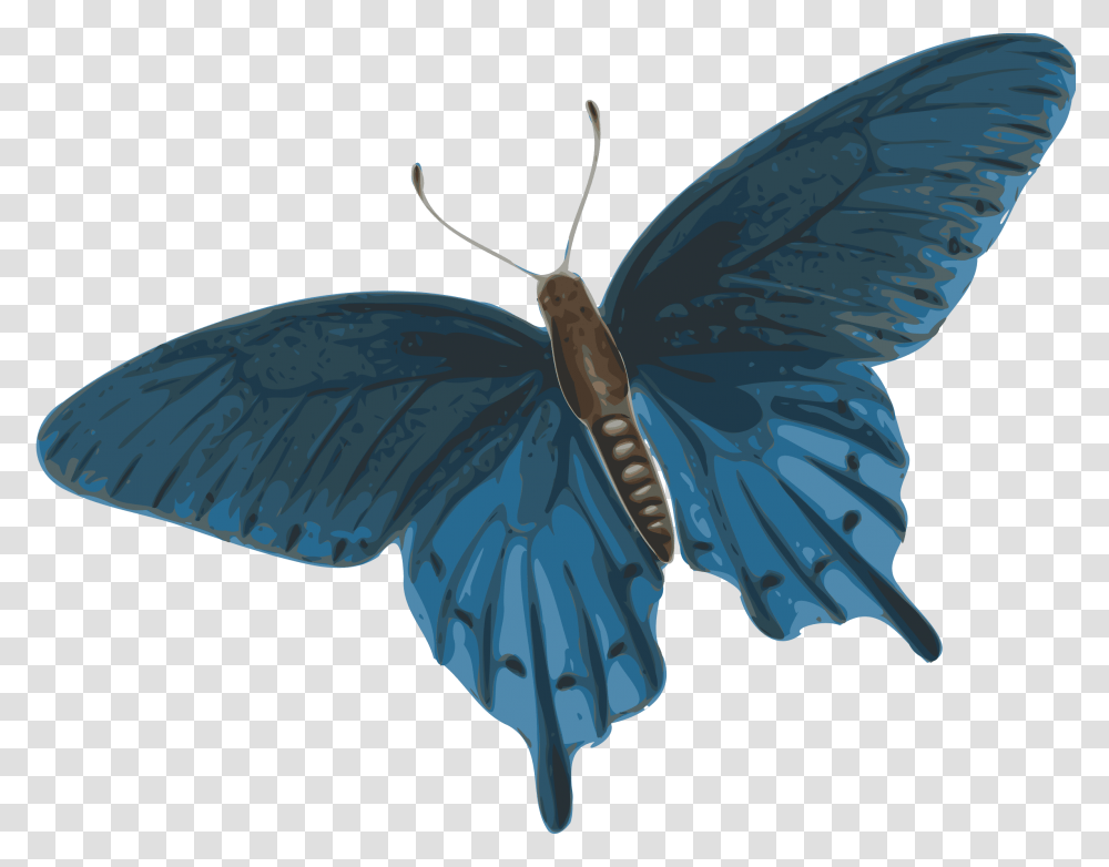 Butterfly Flying Gif Dark Blue Butterfly, Insect, Invertebrate, Animal, Moth Transparent Png