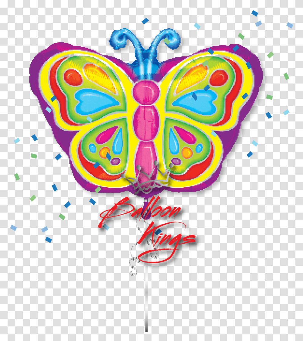 Butterfly Foil Balloon Butterfly Foil Balloons, Pattern, Light Transparent Png