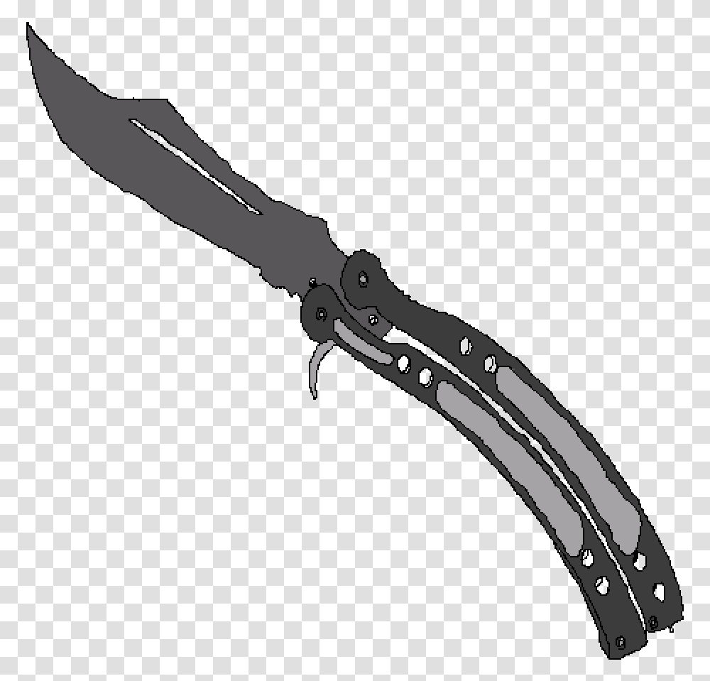 Butterfly Knife Csgo Butterfly Knife, Weapon, Weaponry, Blade, Dagger Transparent Png