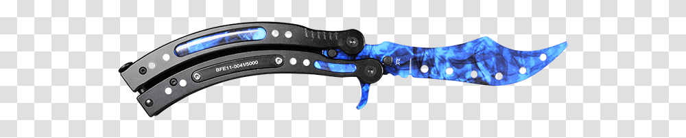 Butterfly Knife Sapphire Fadecase, Pliers, Mobile Phone, Electronics, Cell Phone Transparent Png