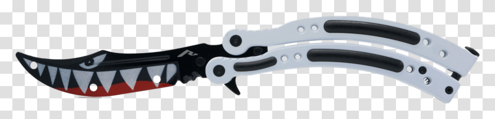 Butterfly Knife White Shark, Pliers, Tool, Gun, Weapon Transparent Png