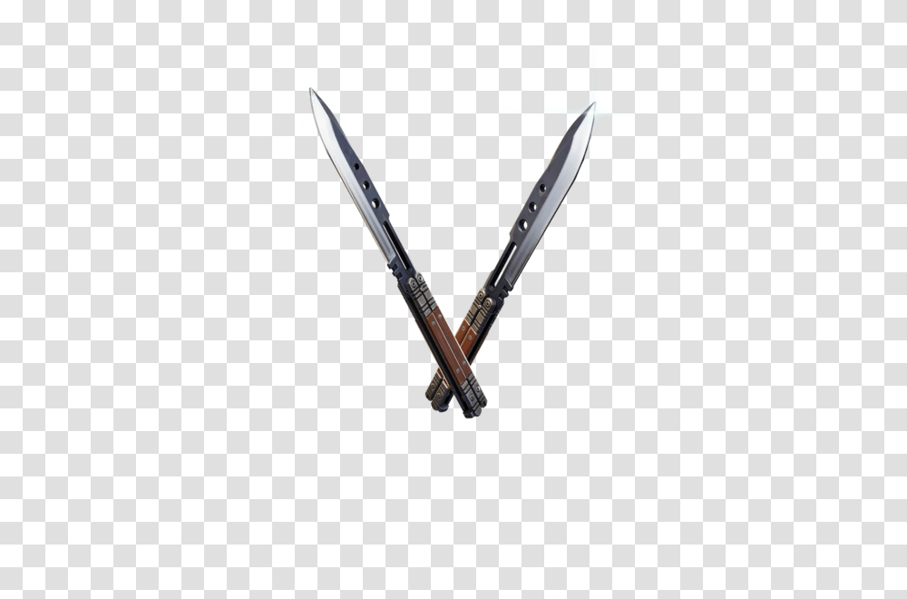 Butterfly Knives Butterfly Knives Fortnite, Weapon, Weaponry, Blade, Vehicle Transparent Png