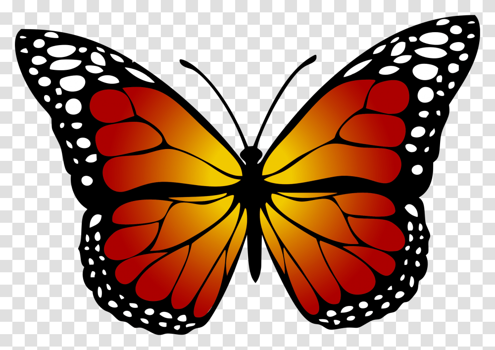Butterfly Monarch Abstract Free Picture Monarch Butterfly Clipart, Ornament, Pattern, Fractal Transparent Png