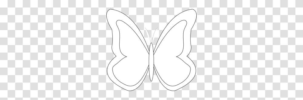 Butterfly Outline Clip Art Decor Butterfly Outline, Pattern, Ornament, Sunglasses, Accessories Transparent Png