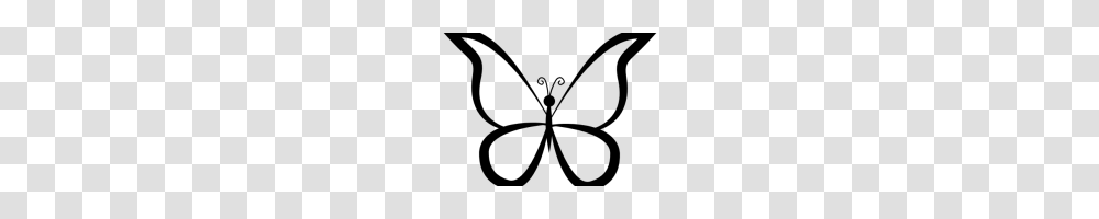 Butterfly Outline Clipart Butterfly Outline Vector Image Vector, Gray, World Of Warcraft Transparent Png