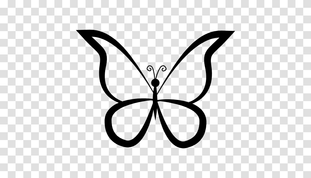 Butterfly Outline Design From Top View, Stencil, Pattern, Logo Transparent Png