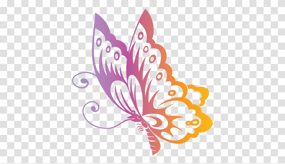 Butterfly Pink Logo, Floral Design, Pattern Transparent Png