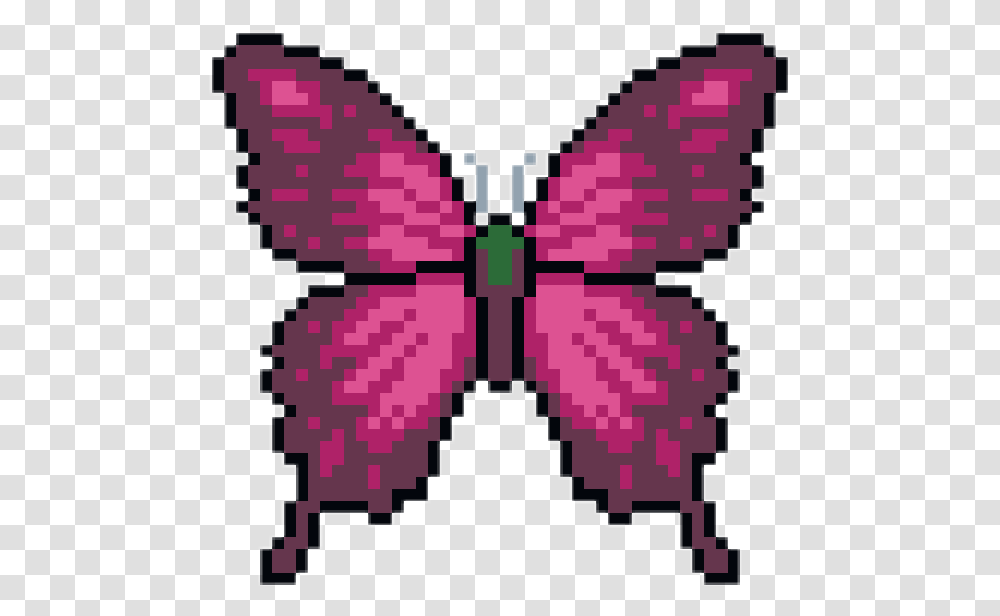 Butterfly Pixelated Pixelart Freetouse Butterfly Pixel Art, Pattern, Ornament, Purple, Light Transparent Png