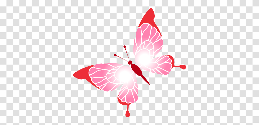 Butterfly, Plant, Flower, Blossom, Hibiscus Transparent Png
