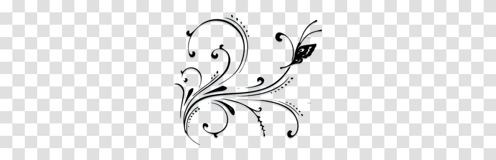 Butterfly Scroll Clip Art, Floral Design, Pattern Transparent Png