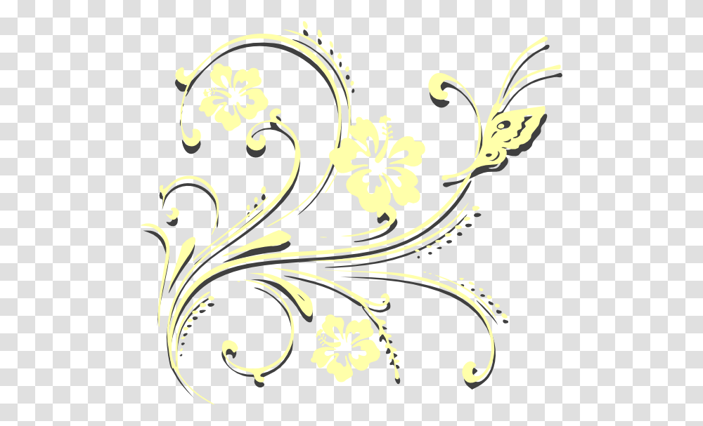 Butterfly Scroll Svg Clip Arts, Floral Design, Pattern Transparent Png