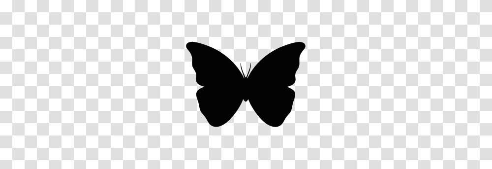 Butterfly Silhouette Art Butterfly Silhouette, Mustache, Moon, Outer Space, Night Transparent Png