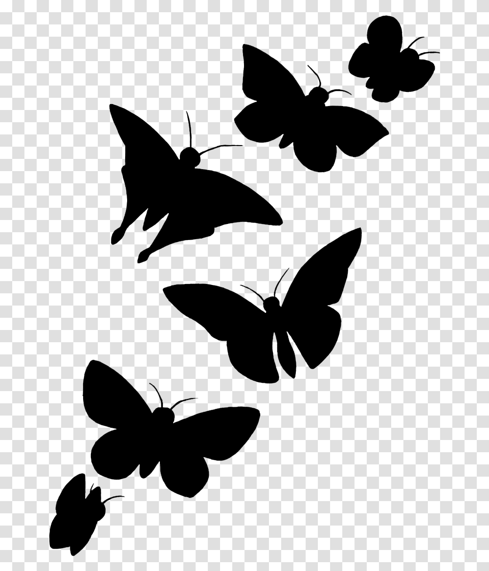 Butterfly Silhouette Butterfly Silhouette Butterfly Tattoo, Gray, World Of Warcraft Transparent Png