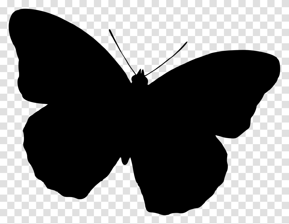Butterfly Silhouette Clip Art Free Butterfly Silhouette Clip Art, Gray, World Of Warcraft Transparent Png