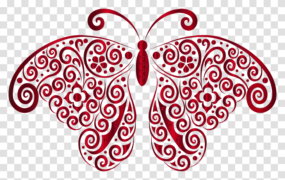 Butterfly Silhouette Clip Art, Pattern, Floral Design, Paisley Transparent Png