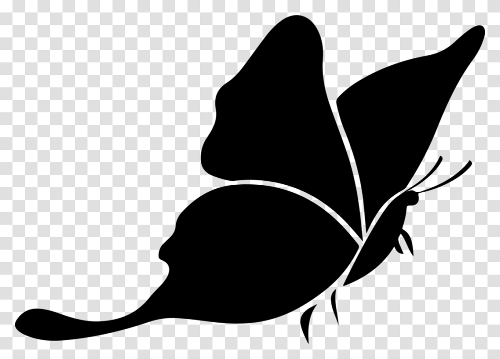 Butterfly Silhouette Download Windows Metafile, Gray, World Of Warcraft Transparent Png