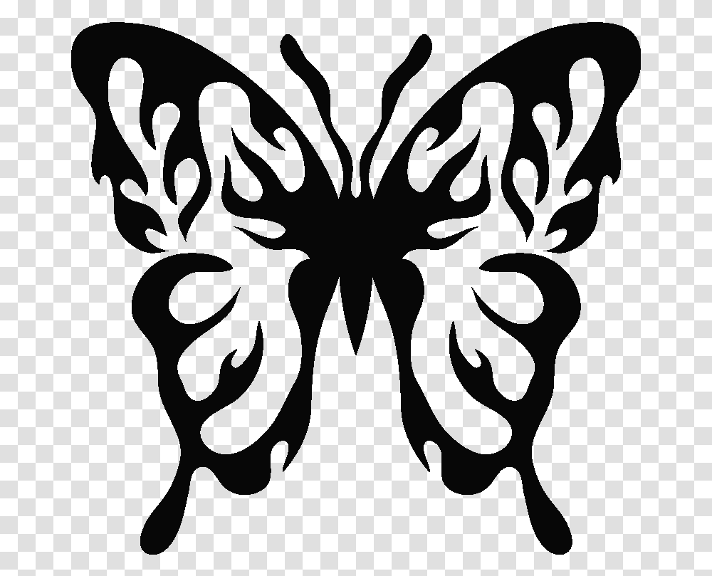 Butterfly Silhouette, Floral Design, Pattern Transparent Png