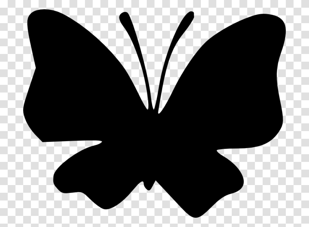 Butterfly Silhouette, Leaf, Plant, Stencil, Flower Transparent Png