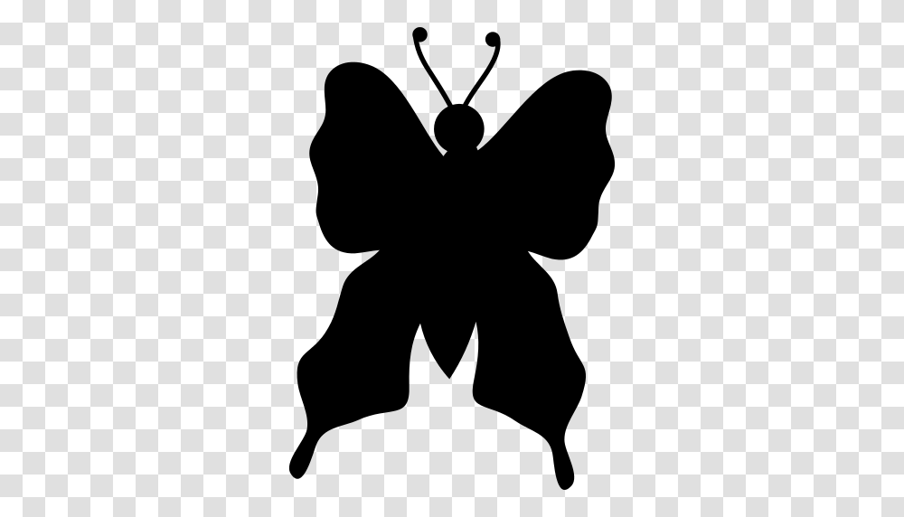Butterfly Silhouette Rotated To Left Icon, Gray, World Of Warcraft Transparent Png