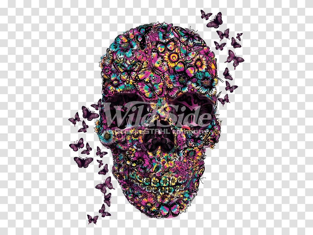Butterfly Skull Skull, Pattern, Ornament Transparent Png