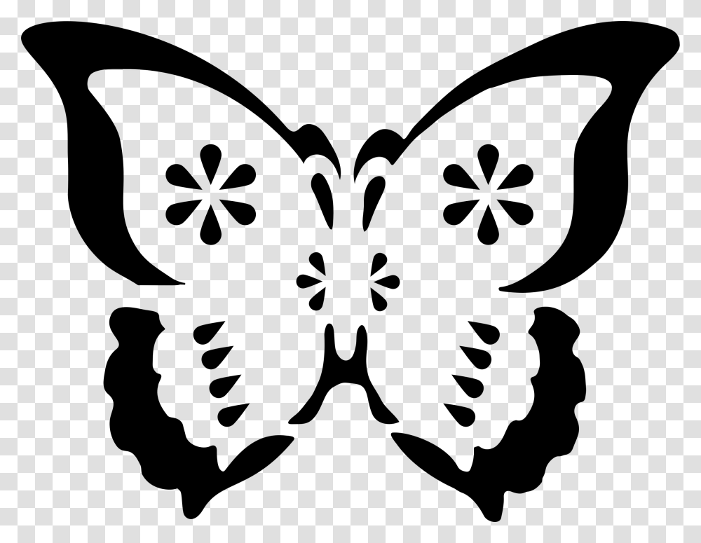 Butterfly Stencil Butterfly Stencil Svg Cutting File Free, Gray, World Of Warcraft Transparent Png