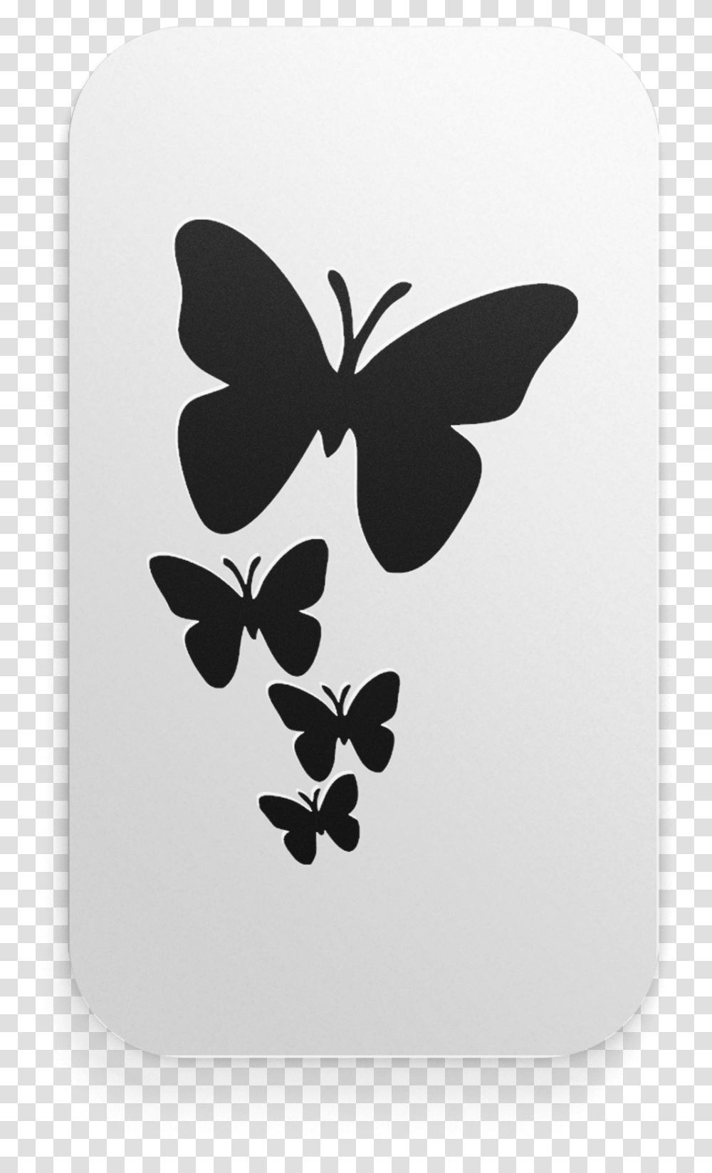 Butterfly Tattoo Brush Footed Butterfly, Stencil, Silhouette Transparent Png