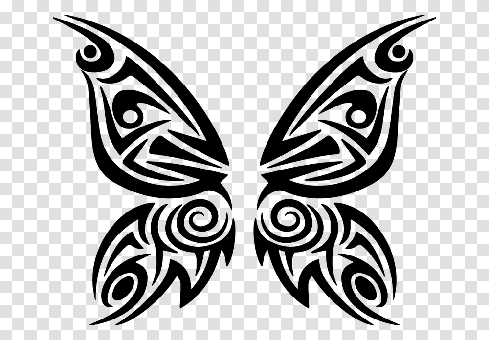 Butterfly Tattoo Vector, Gray, World Of Warcraft Transparent Png