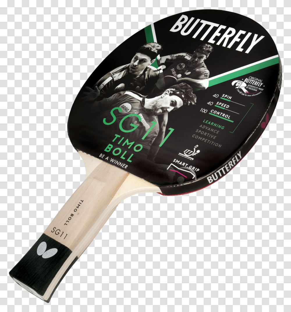 Butterfly Unisex Timo Boll Table Tennis Bat, Racket, Person, Human, Sport Transparent Png