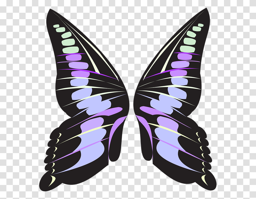 Butterfly Wings Cartoon, Footwear, Apparel Transparent Png
