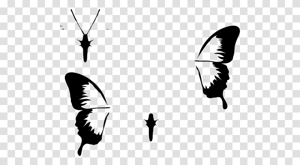 Butterfly Wings Clip Art, Silhouette, Stencil, Bird, Animal Transparent Png
