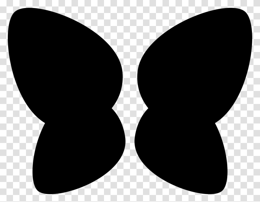 Butterfly Wings Couple, Silhouette, Stencil Transparent Png