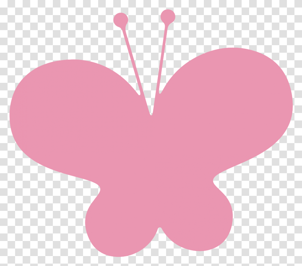Butterfly With Background Girly, Heart, Balloon Transparent Png