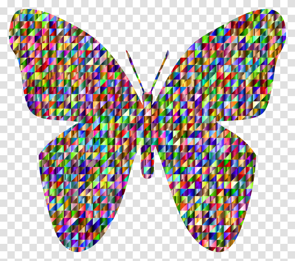 Butterfly Woman Clipart Coloured Geometric Butterfly, Pattern, Modern Art Transparent Png