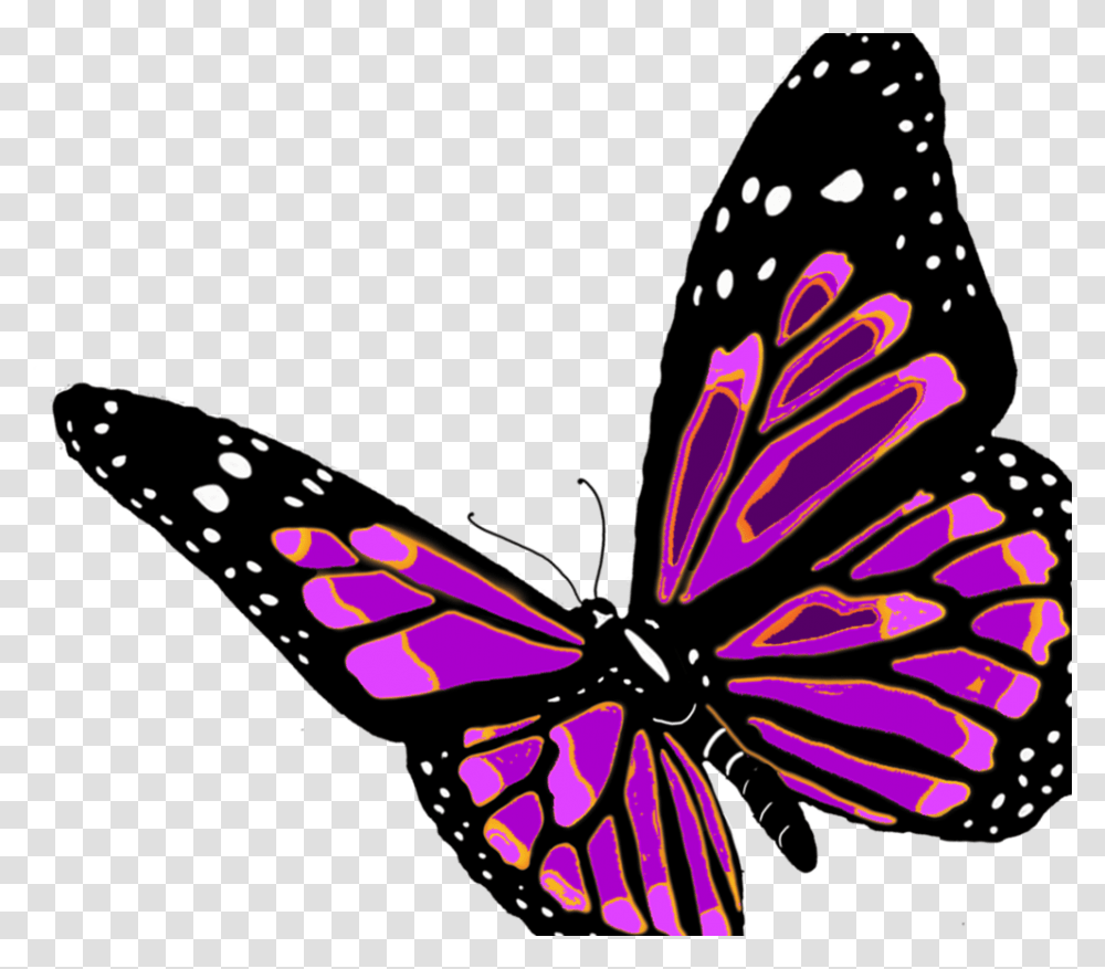 Butterfly Woman Clipart Orange Butterfly Background, Insect, Invertebrate, Animal, Monarch Transparent Png
