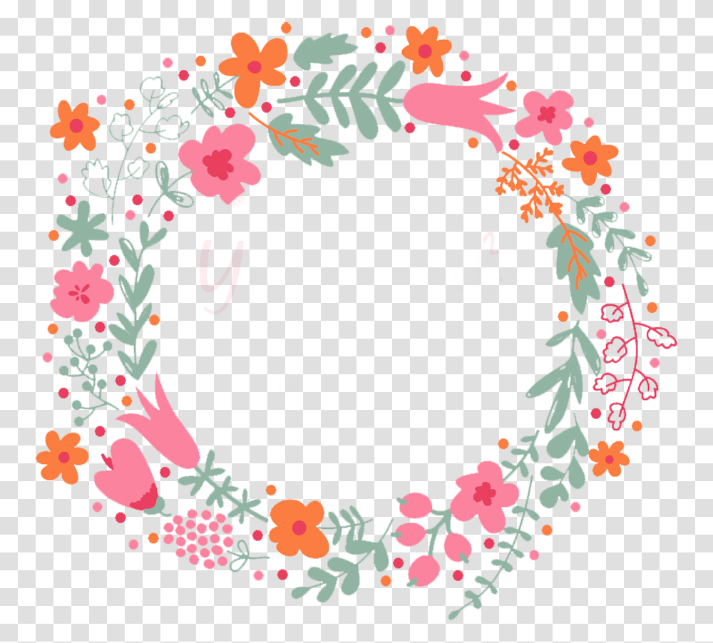 Butterfly Wreath Ring Of Flowers, Floral Design, Pattern Transparent Png