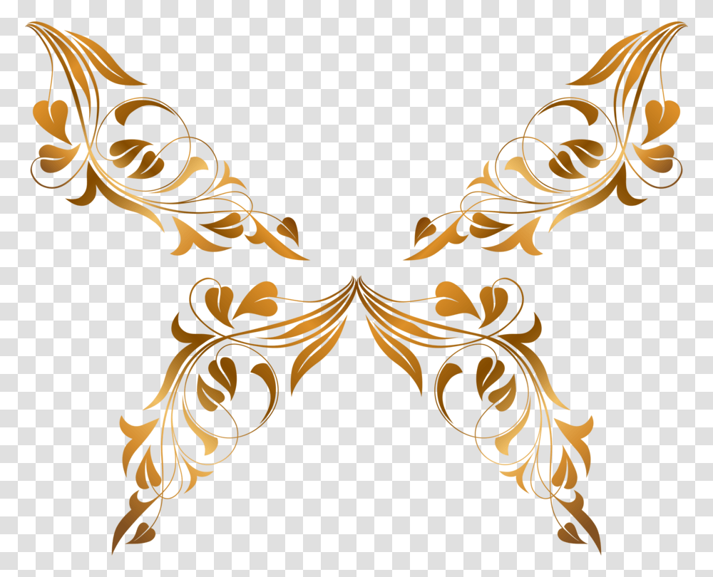 Butterflyvisual Artsflower, Floral Design, Pattern, Stencil Transparent Png