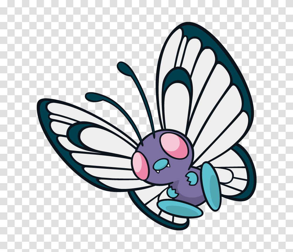 Butterfree Pokemon Character Vector Art Free Vector Silhouette, Insect, Invertebrate, Animal Transparent Png