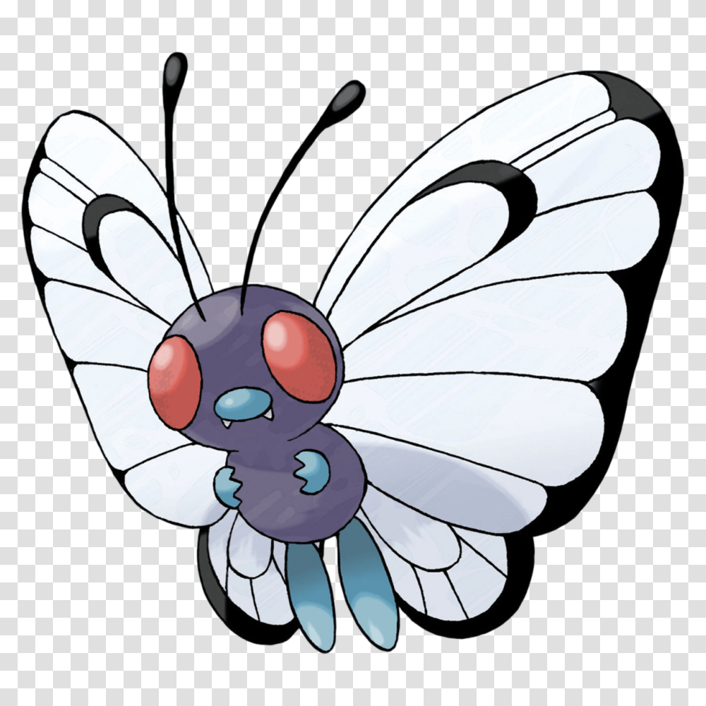 Butterfree Pokemon Stickpng Butterfree Pokemon, Insect, Invertebrate, Animal, Dragonfly Transparent Png