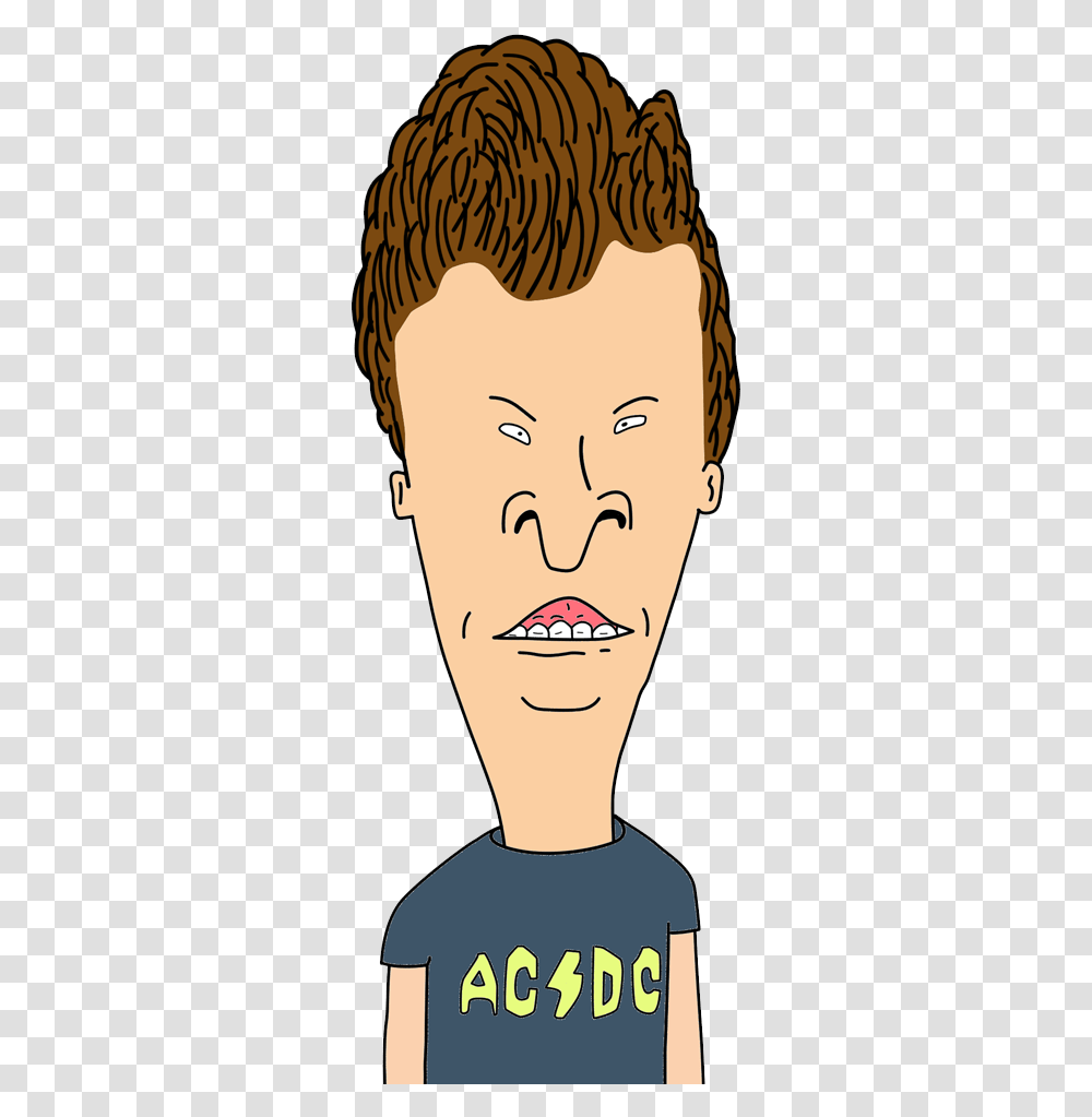 Butthead Acdc Aaron Judge Beavis And Butthead, Face, Mouth, Teeth Transparent Png