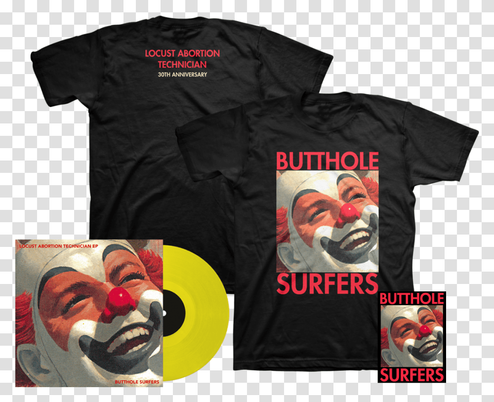 Butthole Surfers T Shirt Locust Abortion Technician, Apparel, T-Shirt, Person Transparent Png