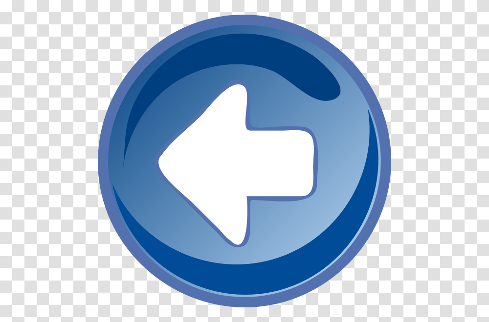 Button Blue Left Svg Clip Arts Sign, Logo, Trademark Transparent Png