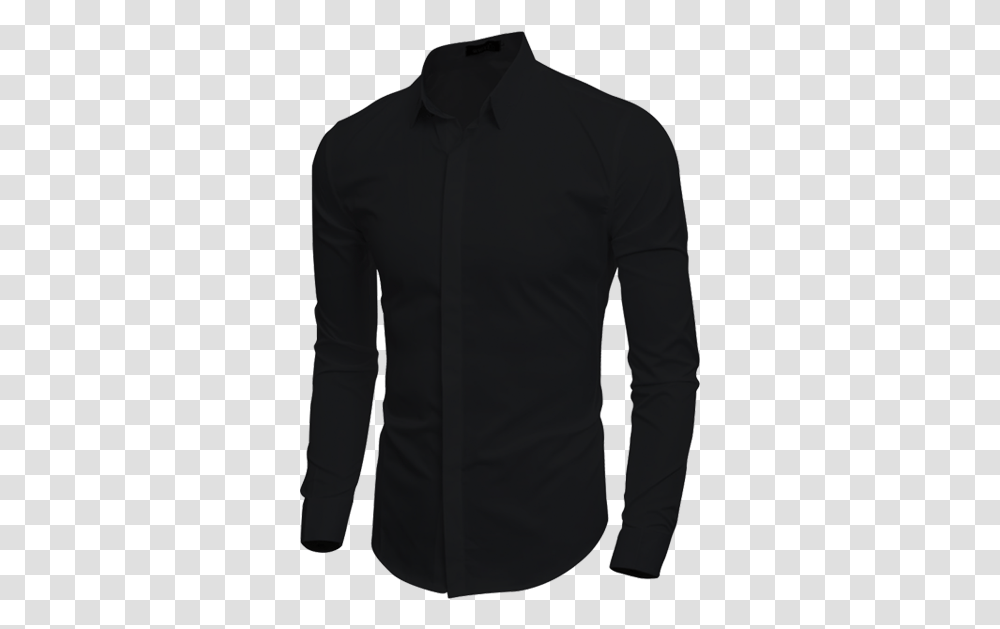 Button Down Long Sleeve Polo Burberry Button Up Womens Black, Apparel, Shirt, Dress Shirt Transparent Png